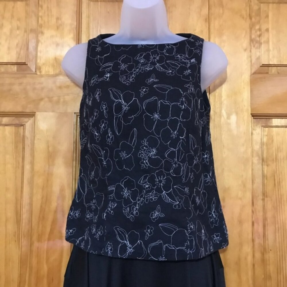 Ann Taylor Loft Blouse 3 / 4 Small Petite55% Linen 45% CottonDressy or Casual